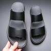 2025 Summer New Men's Cool Slippers Fashion Leather Casual Slipper Outdoor Non Slip Flat Beach Sandals for Men Designer Slippers