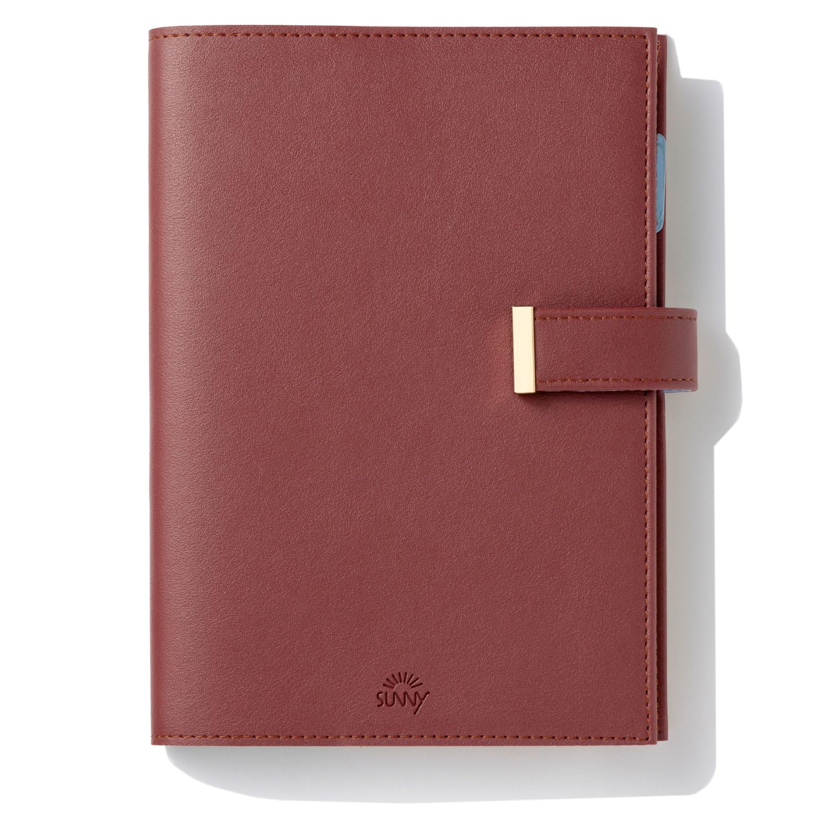 

Iroha Publishing 2026 SUNNY TRAD Free Daily Planner (January 2026 Start, B6 Size) [Maroon Brown] LSDT-48