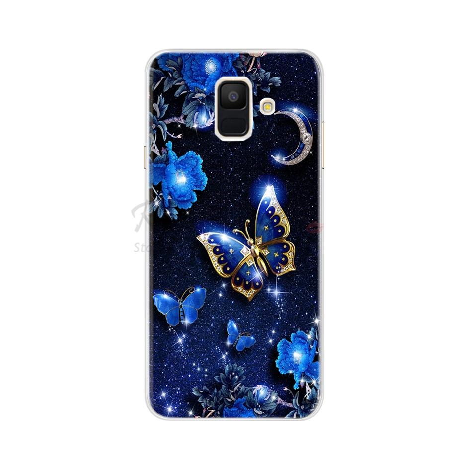 Case For Samsung Galaxy A6 2018 Transparent Cartoon Soft TPU Silicone Phone Cases Back Cover For Samsung Galaxy A6 A 6 Plus 2018