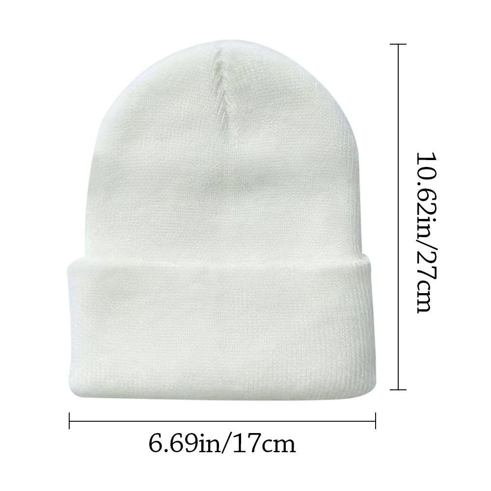 Thickened Beanie Caps Keep Warm Knitted Hat Casual Winter Hats  for Men Women