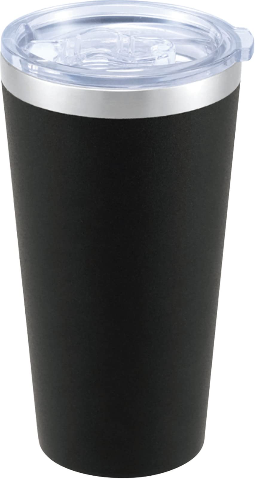 

Kakusei Tolid TO-01K Вакуумная двустенная кружка-термос, Черная, 420 мл, с крышкой, Нескользящая, Сохраняет тепло или холод, Устойчива к царапинам, С порошковым покрытием, Удобно держать