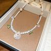 French Vintage Baroque Pearl Necklace Summer Niche Premium Sense Clavicle Chain Light Luxury Versatile Necklace Women