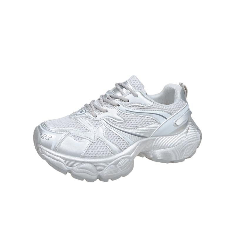 Dad Shoes Women's Spring and Summer 2025 New Fashion Versatile Mesh Breathable Thick Soles Increase Casual Sneakers Tide