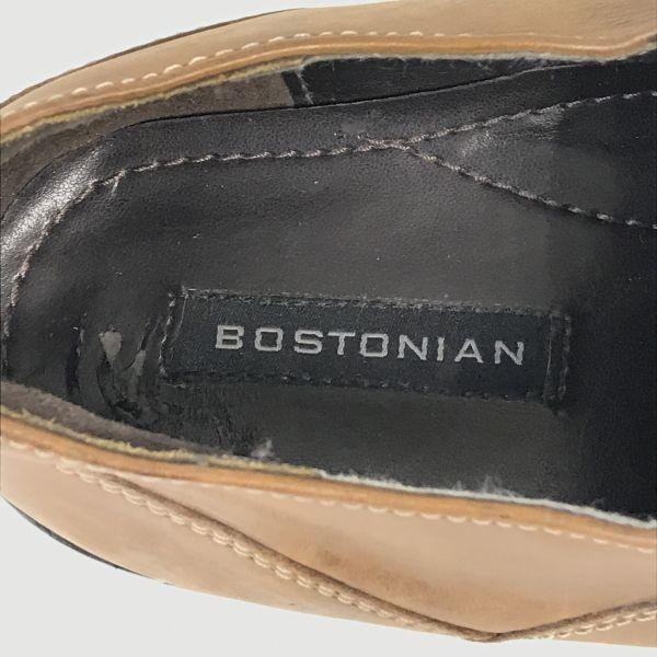 BOSTONIAN Vollleder Oxford Herren 11.5M 29.0-29.5 Braun Kappe(GEBRAUCHT)