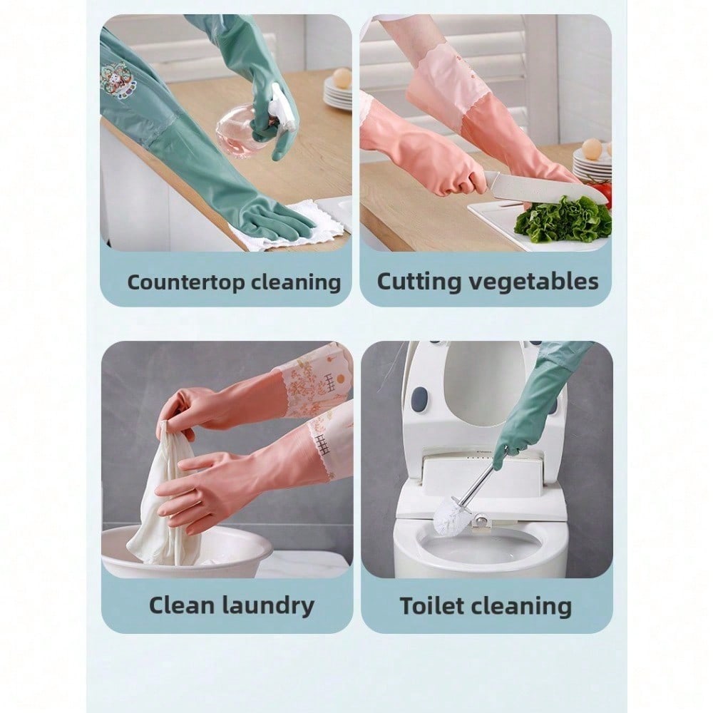 Washing gloves are waterproof for housework, durable household cleaning gloves for dishwashing