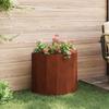 Rustic Planter Box 60 X 30 X 50 Cm Weatherproof Steel