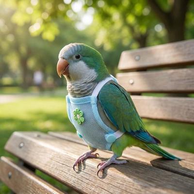 Breathable Mesh Pet Parrot Diaper Snap-Closure Parrot Nappy  for Cockatiel Pigeons