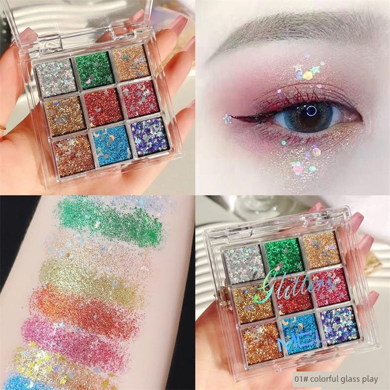 Eyeshadow Palette for Stage Makeup, Multi-Color, Safe and Non-Toxic, Performance Cosmetics with Pearlescent Sparkle and Fine Glitter