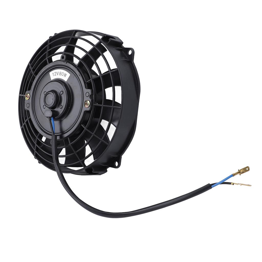 7 Inch Slim Fan 12V 80W 10 Blades High Performance Universal Push Pull Electric Radiator Cooling Fan for Vehicle