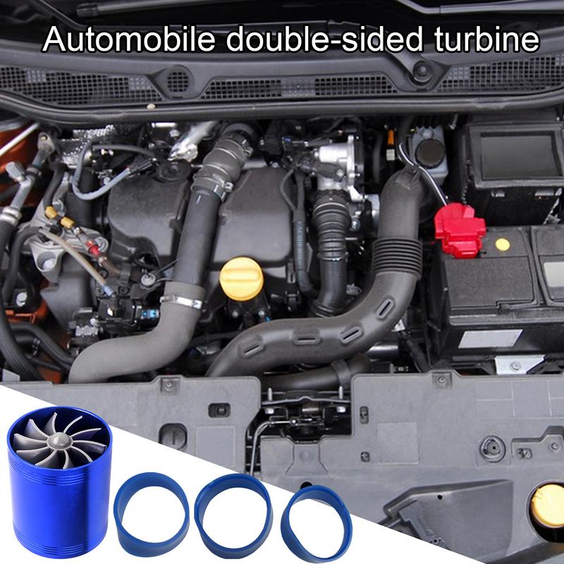 För Turbinluft Turbonator För Bil Luft Turbo Delar Motorinsug Turboladdare Aluminium Dubbelfläkt Motor Turboladdare Energi