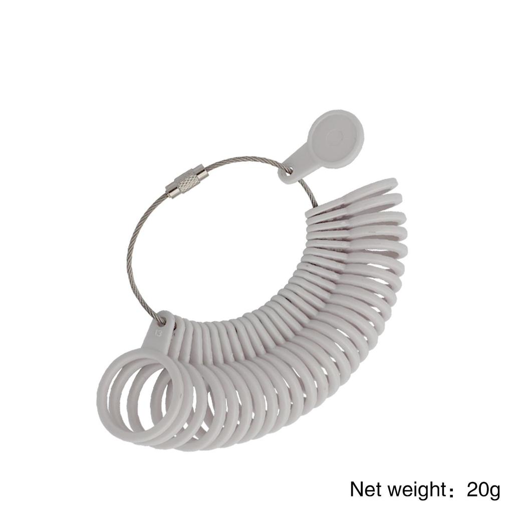 Ring Sizer Set Ring Mandrel Gauge Tool US Size EUR Size&Finger Gaugers US Size 1-13 with Half Size Finger Measurement Scales Ring Stick Measure Tool