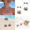Charming Crab Jewelry Set Featuring Stylish Alloy Necklace And Earrings For Women