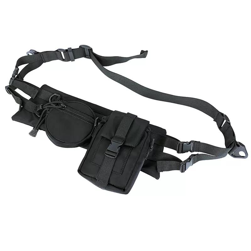 

Techwear Punk Hip Hop Detachable Combination Crossbody Bag Men Women Multifunction Street Casual Fanny Pack Phone Coin Waist Bag чёрный
