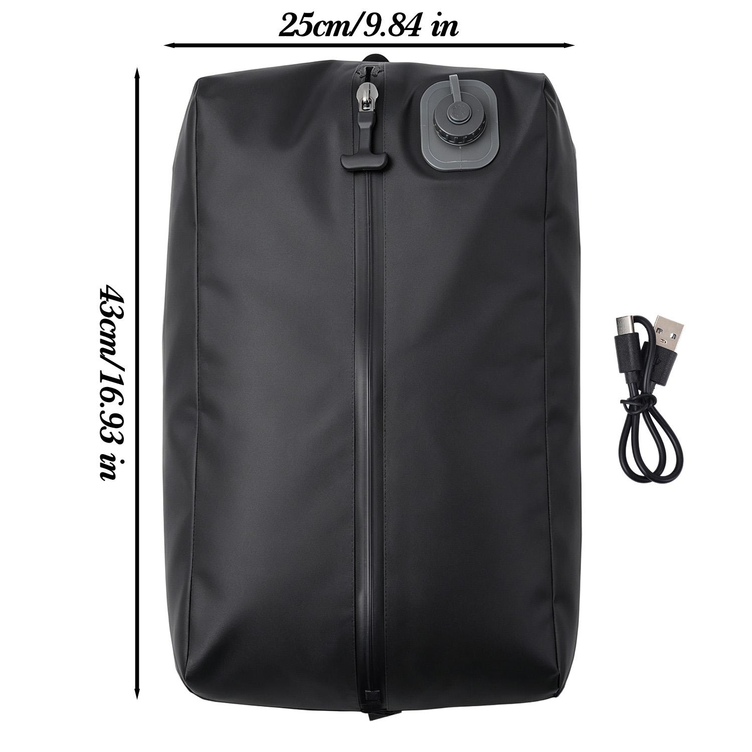 Automatic Vacuum Storage Bags for Clothes Travel Space Saver for Down Jackets Waterproof & Airtight Compression Bag бежевый