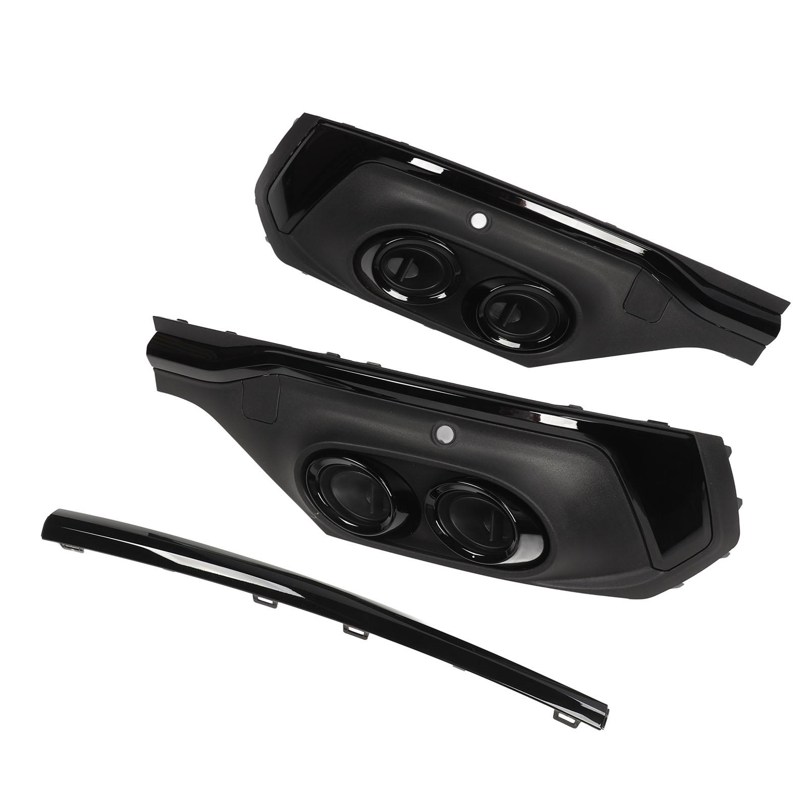 

Накладка диффузора выхлопной трубы заднего бампера, глянцево-черный спойлер-губа для SQ5 Q5 Sportback 2021 года и новее, черные кольца