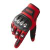 Locomotive gloves men's fitness sports touch screen non-slip outdoor riding protection touch screen stainless steel shell full finger
