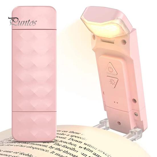 Rechargeable Reading Light Portable 5 Brightness Levels Long Lasting USB Charging Readers Bookmark Light for Bed