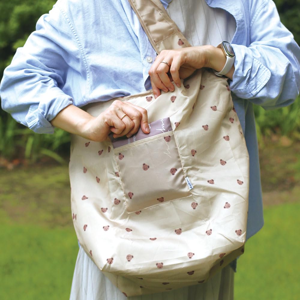 LaboClip Link Tote Cooler Bags, Set of 2, Women's, A25-LKTT-BE, Bear Designs, Large and Small