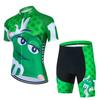 Mens Womens Cycling Bib Shorts Set With Cartoon MMs Design Breathable Moisture-Wicking Bike Outfit