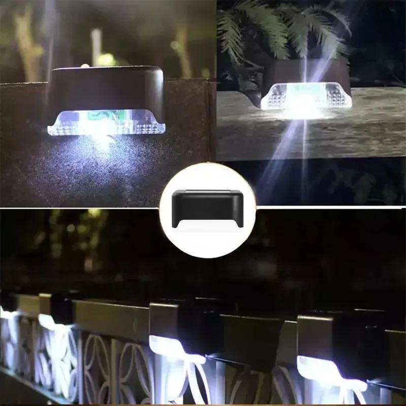 4-32 Pack Solar Step Lights LED Outdoor Stair Lights Waterproof Solar Powered Garden Path Lights for Patio Steps Deck Balcony