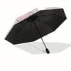 My Melody Automatic Opening and Closing Parasol Compact Travel Umbrella with 8 Ribs for Women and Men Ideal Birthday/Christmas Gift, Outdoor