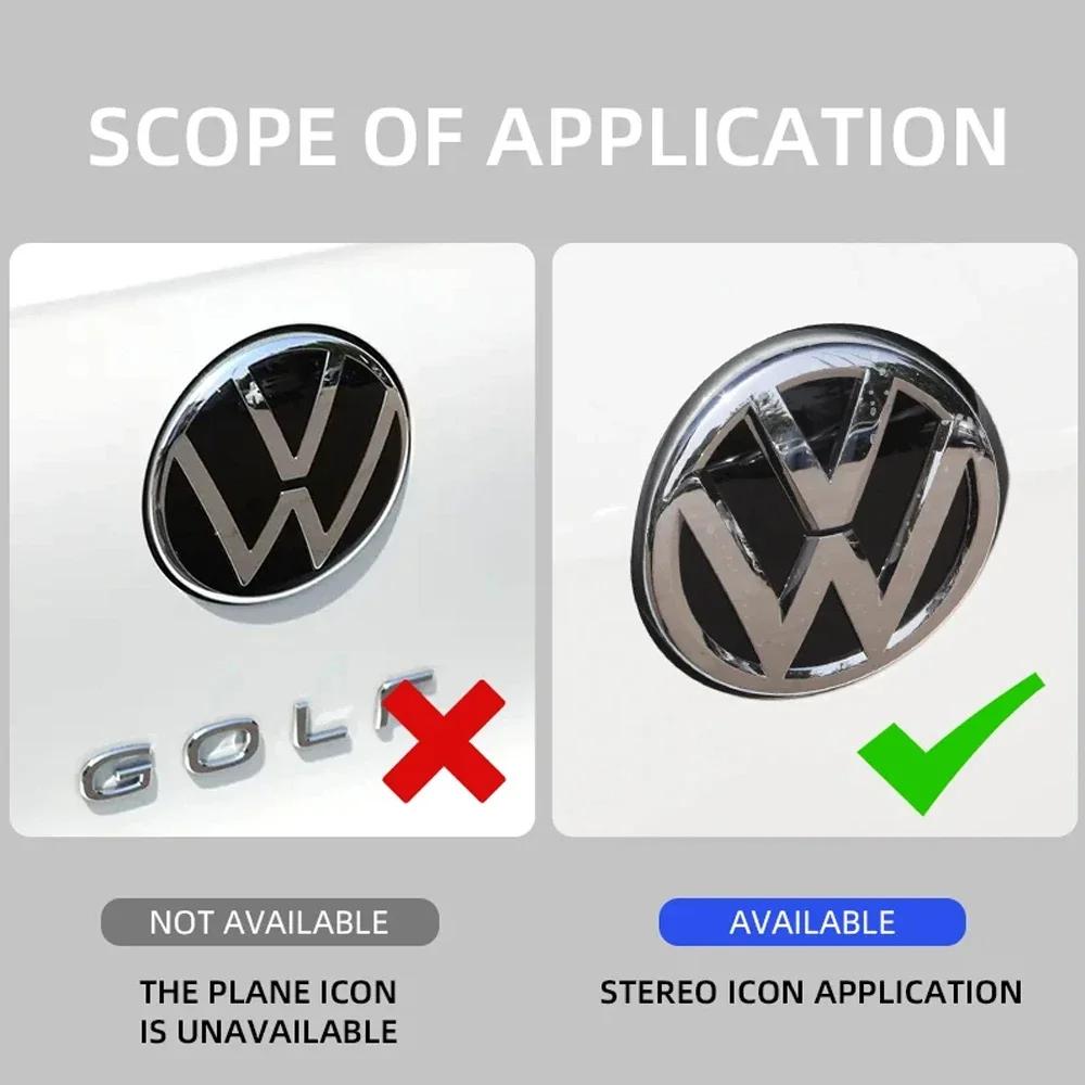 Volkswagen Front Grill Emblem Rear Trunk Badge Lid Cover Logo For VW POLO GOLF 5 6 7 7.5 8 MK7 MK7.5 MK8 Scirocco accessoriesSZ5