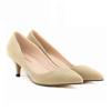 Women Pumps Spring Autumn 5cm Low High Heels Solid Color Breathable Pointed Toes Non Slip Sole Latex Insole Work Wedding Shoes
