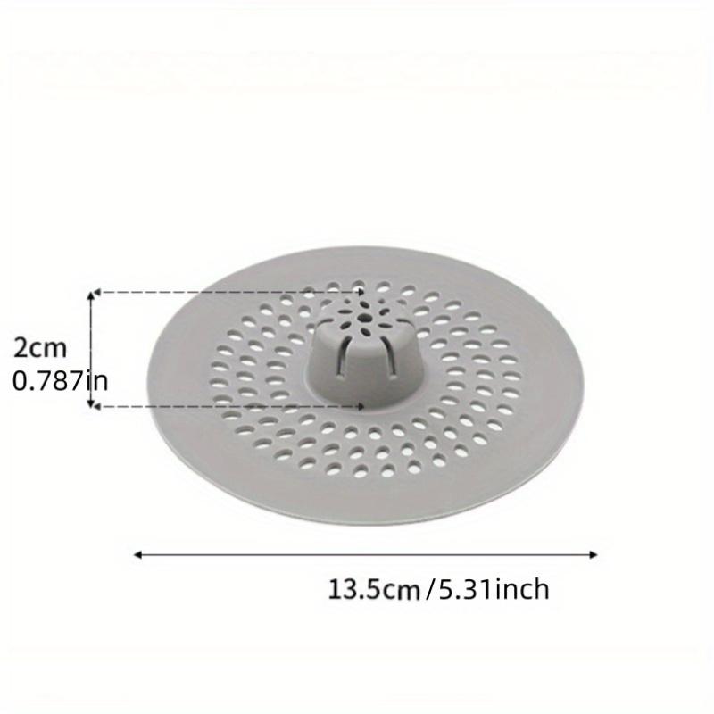 Silicone Drain Cover Hair Catcher, Bathroom Sink Strainer Shower Drain Stopper, Circular Bathtub Drain Protector