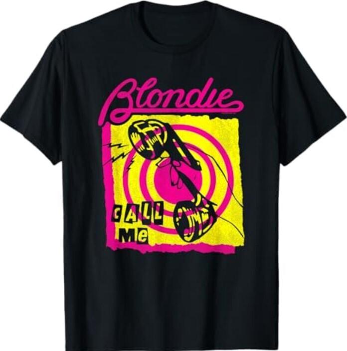 New Blondie Call Me Colorful Vintage Band T-Shirt XXXL
