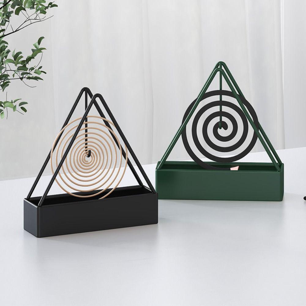 Triangular Shape Mosquito Incense Rack Portable Triangle Coil Tray Household