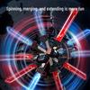 Double-Blade Rotating 2-in-1 Samurai Luminous Laser Sword - Retractable Toy for Creative Boys