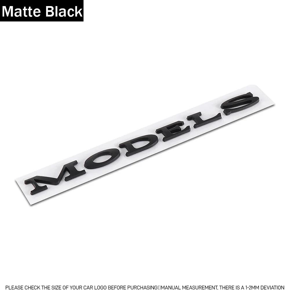 

Car Sticker 2025 New Tesla 1pcs ABS 3D Letters Model Y Logo Chrome Black Sticker Car Rear Trunk Badge Emblem For Tesla Model S M