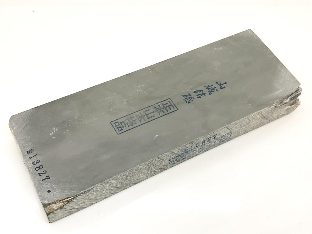

Natural whetstone Shomotoyama Yamashiro Meiji Umegahata Narutaki Kinbyobuyama Asagi rather Hada Daigoku Ukyo-ku Ondoyama-cho 30-cut #27 /1,065g