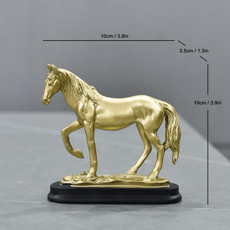 Year of the Horse Little Pony Statue: Home Décor Ornament for Living Room and Wine Cabinet
