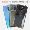 Glass Back Battery Cover For Oneplus 7T Pro McLaren , Rear Door Housing Panel,Replacement With Camera Len With Adhesive