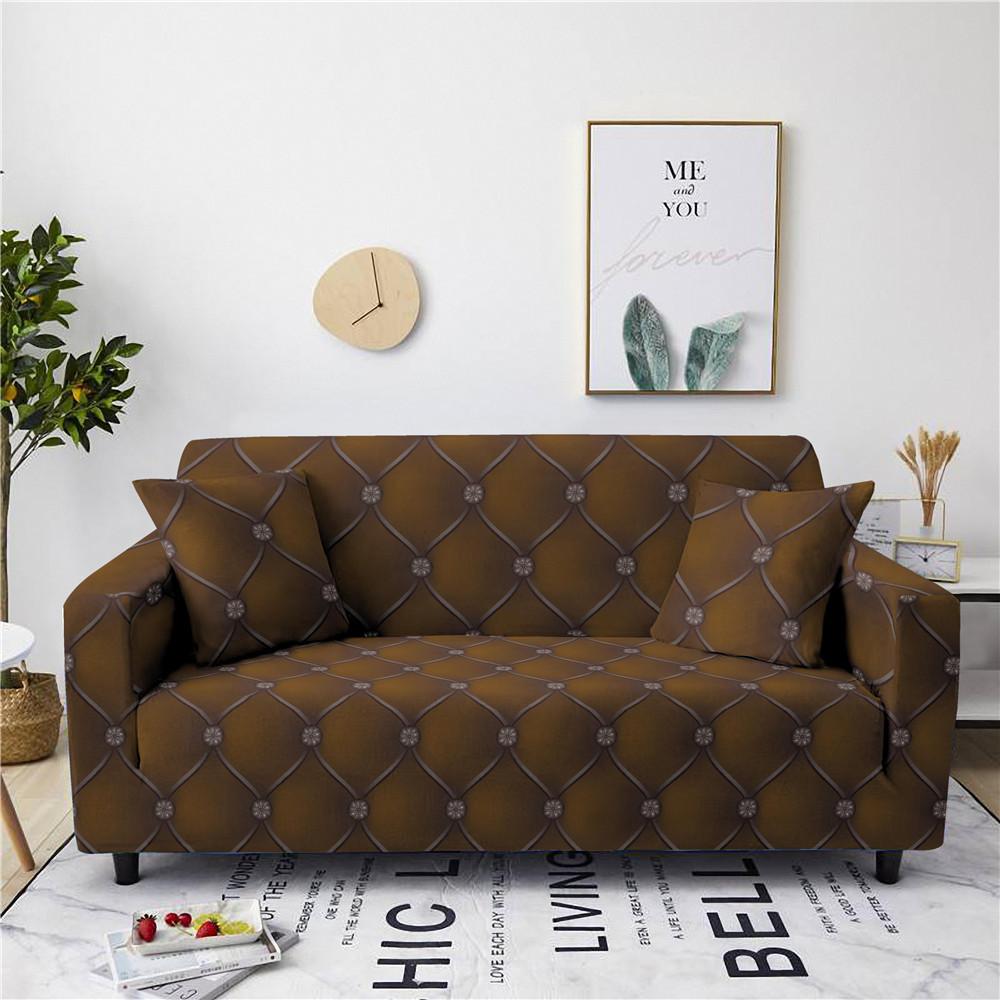 Sofa Cover Full Cover Fabric Stretch Leather Sofa Cushion Combination Sofa Towel Full Cover Abstract Geometric Pattern