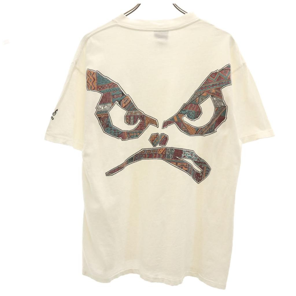 ONEITA 90s Old Bad Boy Short Sleeve T-shirt L White POWER-T Men's Used