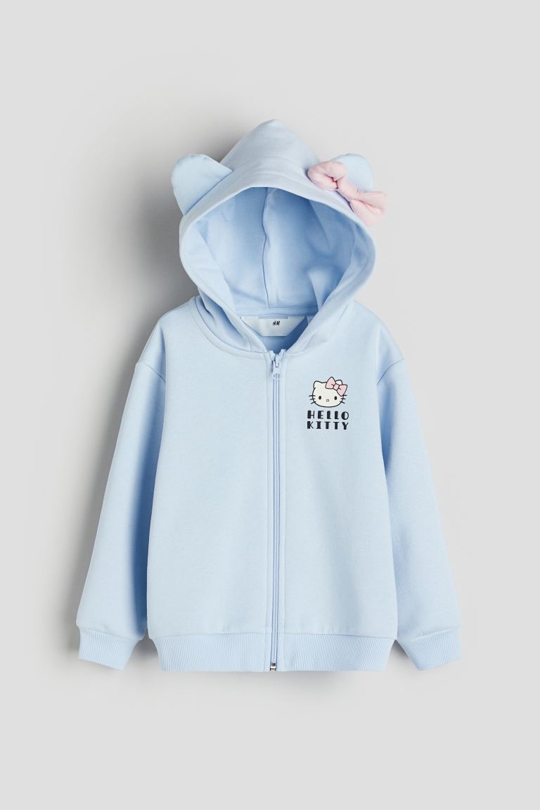 

Толстовка на молнии с принтом HM Голубая Hello Kitty