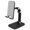 Cell Phone Stand Double Foldable Black Desktop Phone Holder for Home Bedroom Office