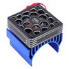 RC Cooling Fan with Heatsink Metal Cover Blue 28000rpm 40mm Motor Fan for 1 8 1 10 RC Car