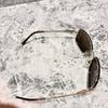 Used CHANEL 4123-B Coco Mark Rhinestone Brown