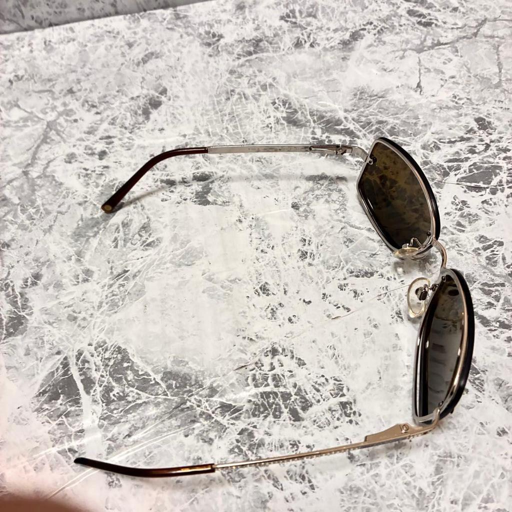 Used CHANEL 4123-B Coco Mark Rhinestone Brown