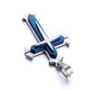 Colier cu pandantiv cu cruce de metal pentru bărbați, bijuterii, cu model de cruce, colier cu pandantiv cu cruce de Isus din oțel inoxidabil