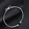 Metal Bowknot Open Cuff Bangles for Women Girl Jewelry Simple Exaggerated Geometric Pulseras Christmas Gift