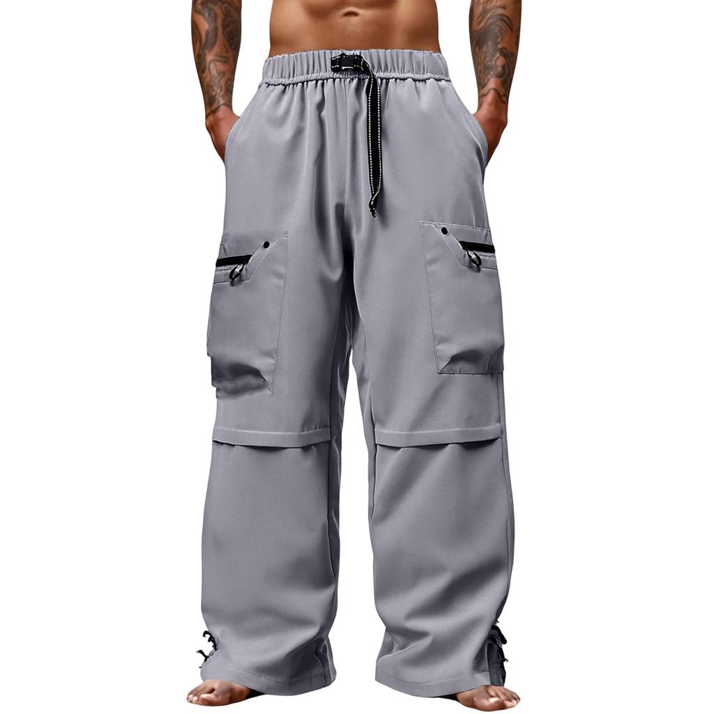 Men's  Outdoor  Sports  Loose  Big  Pocket  Workwear  Trousers