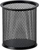 GLUN Cylendrical Black Mesh Metal Desk Pen, Pencil and Other Stationery Organiser Holder, Use At Office, School and Home