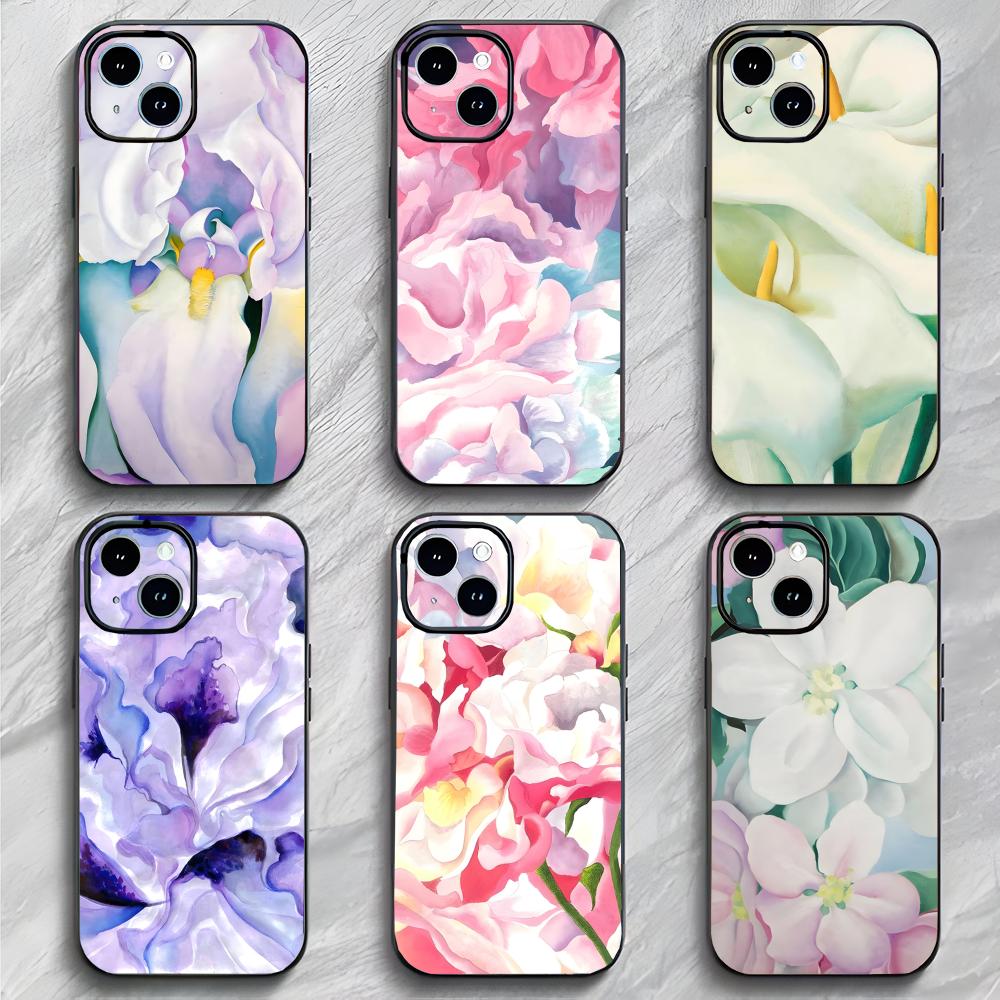Famous Flower Art G-Georgia O'Keeffe Phone Case Phone Case Soft Packaging Lightweight For iPhone17 16 15 14 13ProMax