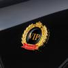 Car Sticker Strong Adhesiveness Waterproof Decorative 3D VIP Rear Front Bumper Metal Badge Car Accessories
