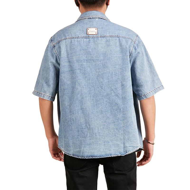 Top Short-sleeved Mens Summer Updated Comfortable Fit Everyday Top Japanese Work Clothes Half-sleeved