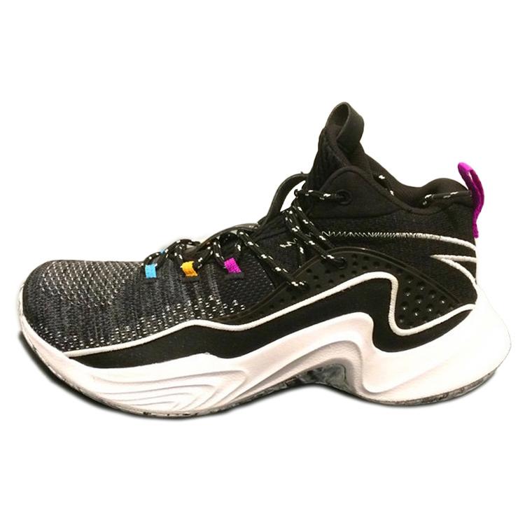 

New Anta Cushioning Anti Slip And Wear Resistant Mid Top Basketball Shoes Men s Black 11931601-3 40